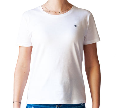 Tee-shirt Blanc Logo Moustique