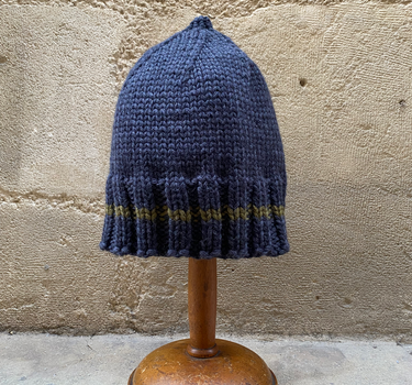 Bonnet gris foncé/Kaki