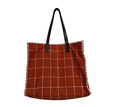 Sac Check Tote Orange