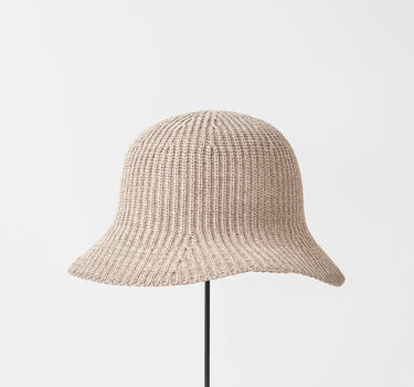 MLK-Chapeau tricoté lin et soie