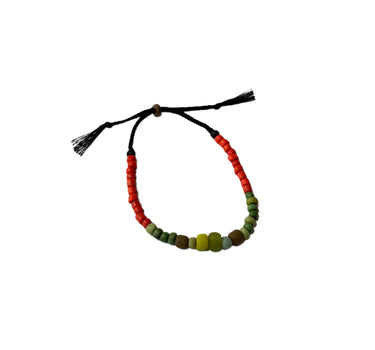 Bracelet perles multicolores