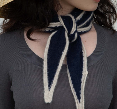 Echarpe or - Navy