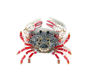 Broche Crabe Red Clawed crab
