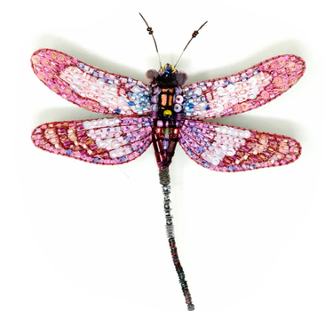 Broche Libellule Roseate skimmer Dragonfly