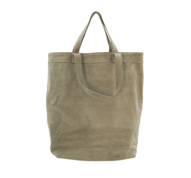 CABAS NUBUCK kaki  DOUBLE PORTÉ