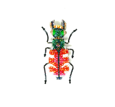 Broche Scarabée Tigre