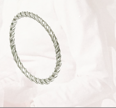 Bague Piuma - Argent Blanchi