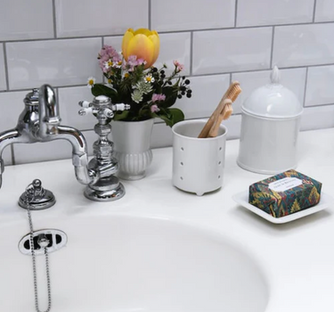Pot à éponge en porcelaine