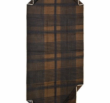 Tweed Check Scarf - Charcoal