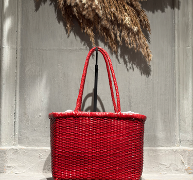Sac B Weave Basket small red