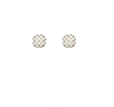 Boucles d'oreilles Git - Argent blanchi