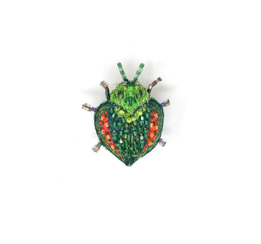 Broche Scarabée  Leaf stylas beetle