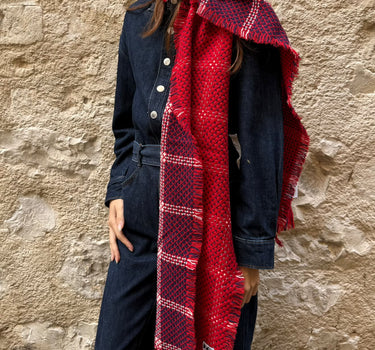 Kintoto red scarf