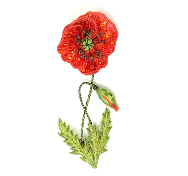 Broche  Coquelicot field poppy