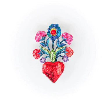 Broche Coeur Frida's flower