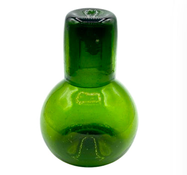 Verre et carafe égyptienne olive
