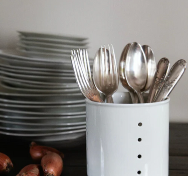 Egouttoir à couverts en porcelaine