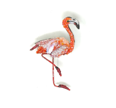 Broche  Flamant Caribbean flamingo