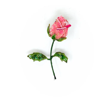 Broche Rose Pink Rose Bud