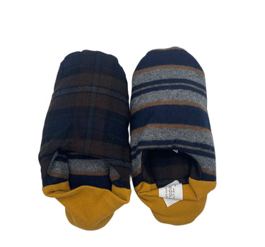 Chausson marine / moutarde