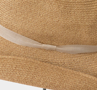 Chapeau 101 naturel & ruban Ivoire