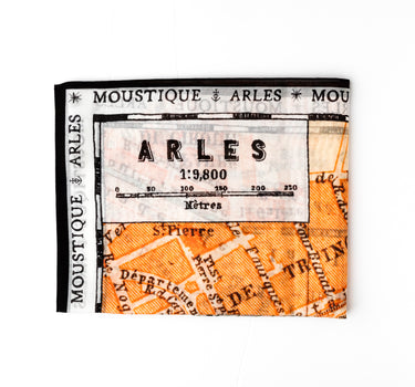 Foulard Plan d'Arles orange