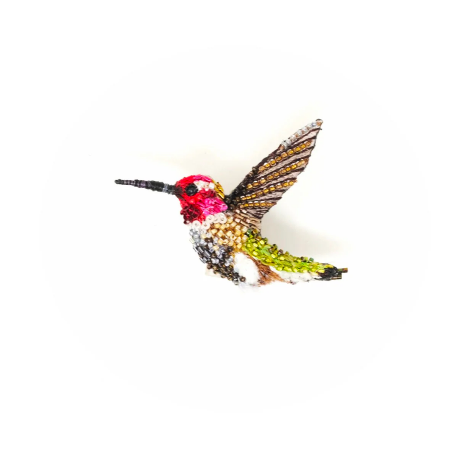 Broche oiseau Sparkling hummingbird